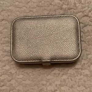 Chic Silver Jewelry Case